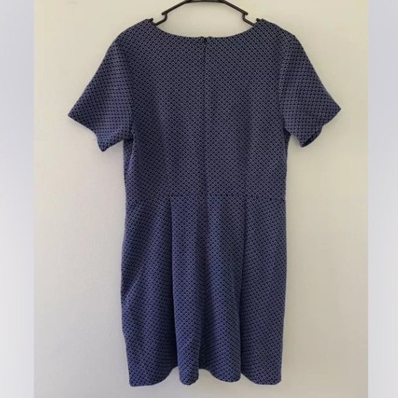 🎉4/$25 One Love Clothing Blue Patterned Short Sleeve Dress Size Large - Picture 3 of 7